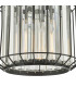 Naeva Pendant Ceiling Light Satin Black & Crystal-3