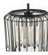 Naeva Pendant Ceiling Light Satin Black & Crystal-4
