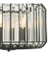 Naeva 3 Light Pendant Ceiling Light Satin Black Crystal-3