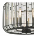 Naeva 3 Light Pendant Ceiling Light Satin Black Crystal-4