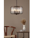 Naeva 3 Light Pendant Ceiling Light Satin Black Crystal-7