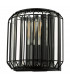 Naeva 2 Light Wall Light Matt Black Glass-4