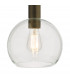 Nikolas Pendant Ceiling Light Natural Solid Brass Round Clear Glass-3