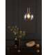 Nikolas Pendant Ceiling Light Natural Solid Brass Round Clear Glass-4