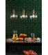 Nikolas Pendant Ceiling Light Natural Solid Brass Round Clear Glass-6