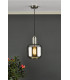 Nikolas Pendant Ceiling Light Natural Solid Brass Smoked Rounded Cuboid Glass-4