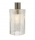 Nikolas Pendant Ceiling Light Polished Nickel Ribbed Cylinder Glass-2