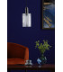 Nikolas Pendant Ceiling Light Polished Nickel Ribbed Cylinder Glass-4