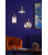 Nikolas Pendant Ceiling Light Polished Nickel Ribbed Cylinder Glass-7