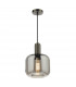 Nikolas Pendant Ceiling Light Polished Nickel Smoked Rounded Cuboid Glass-1