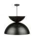 Riya Dome Pendant Ceiling Light Matt Black-2