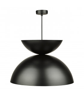 Riya Dome Pendant Ceiling Light Matt Black-2