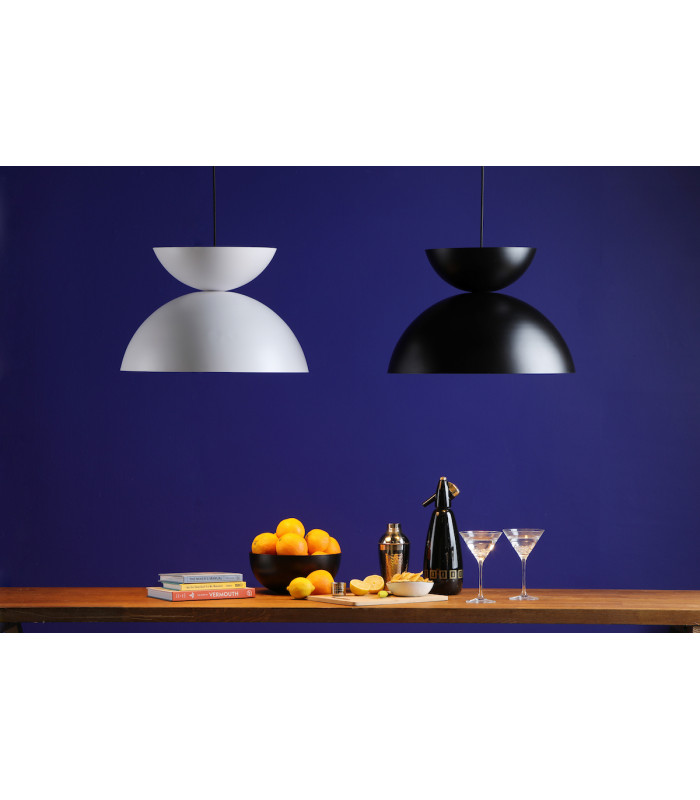 Riya Dome Pendant Ceiling Light Matt Black-6