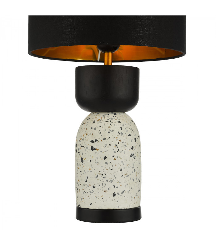 Roja Table Lamp Terrazzo & Black With Shade-3