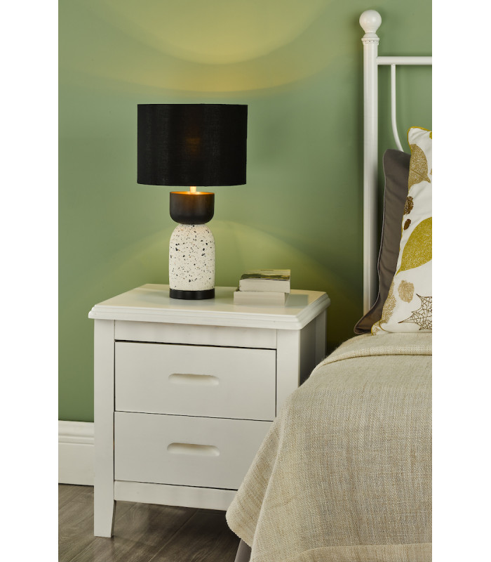 Roja Table Lamp Terrazzo & Black With Shade-4