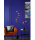 Spiral 6 Light Floor Lamp Matt Black Smoked Glass-2