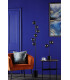 Spiral 6 Light Floor Lamp Matt Black Smoked Glass-3