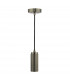 1 Light Knurled Antique Chrome E27 Suspension Ceiling Pendant Light-1