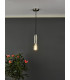 1 Light Knurled Antique Chrome E27 Suspension Ceiling Pendant Light-2