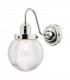 Tamara Bathroom Wall Light Polished Chrome Ribbed Glass IP44-3