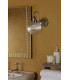 Tamara Bathroom Wall Light Polished Chrome Ribbed Glass IP44-6