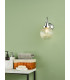 Tamara Bathroom Wall Light Polished Chrome Ribbed Glass IP44-7
