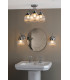 Tamara Bathroom Wall Light Polished Chrome Ribbed Glass IP44-9