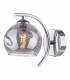 Nakita Wall Light Polished Chrome Smoked Dimpled Glass-1