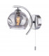 Nakita Wall Light Polished Chrome Smoked Dimpled Glass-3