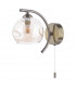 Nakita Wall Light Antique Brass Champagne Dimpled Glass-4