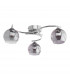 Nakita 3 Light Semi Flush Ceiling Light Polished Chrome Smoked Dimpled Glass-2