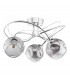 Onawa 3 Light Semi Flush Ceiling Light Polished Chrome Smoked Glass-2