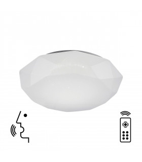 Diamante Smart Ceiling 40W LED 3000-5000K Tuneable White 2600lm Remote Control APP Alexa & Google Voice Control White-1