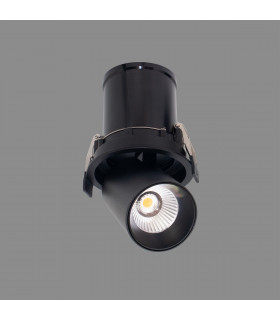 Garda Retractable Recessed Swivel Spotlight 12W 2700K 1020lm Black Cut Out 84mm Driver Included Driver Included-2