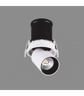 Garda Retractable Recessed Swivel Spotlight 12W 2700K 1020lm Matt White & Black Cut Out 84mm Driver Included Driver Included-2