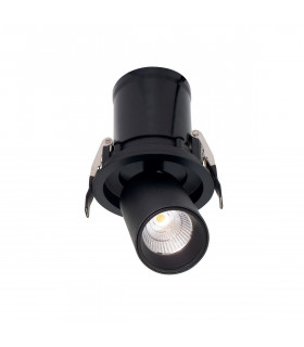 Garda Retractable Recessed Swivel Spotlight 7W 2700K 610lm Black Cut Out 84mm Driver Included Driver Included-1