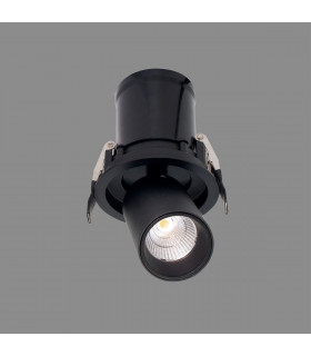 Garda Retractable Recessed Swivel Spotlight 7W 2700K 610lm Black Cut Out 84mm Driver Included Driver Included-2