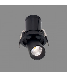 Garda Retractable Recessed Swivel Spotlight 7W 3000K 610lm Black Cut Out 84mm Driver Included Driver Included-2