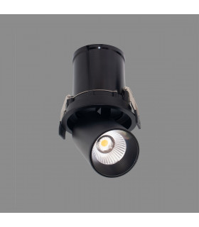 Garda Retractable Recessed Swivel Spotlight 12W 3000K 1020lm Black Cut Out 95mm Driver Included Driver Included-2