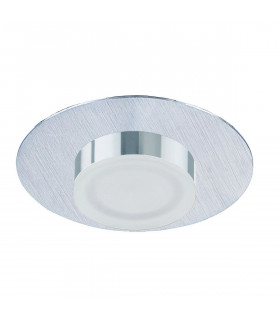 Marcel Recessed Down Light 4W LED Round 3000K IP44 360lm Satin Aluminium/Frosted Acrylic/Chrome Cut Out: 70mm Driver Included-1