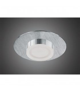 Marcel Recessed Down Light 4W LED Round 3000K IP44 360lm Satin Aluminium/Frosted Acrylic/Chrome Cut Out: 70mm Driver Included-2