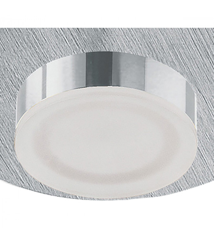 Marcel Recessed Down Light 4W LED Round 3000K IP44 360lm Satin Aluminium/Frosted Acrylic/Chrome Cut Out: 70mm Driver Included-7