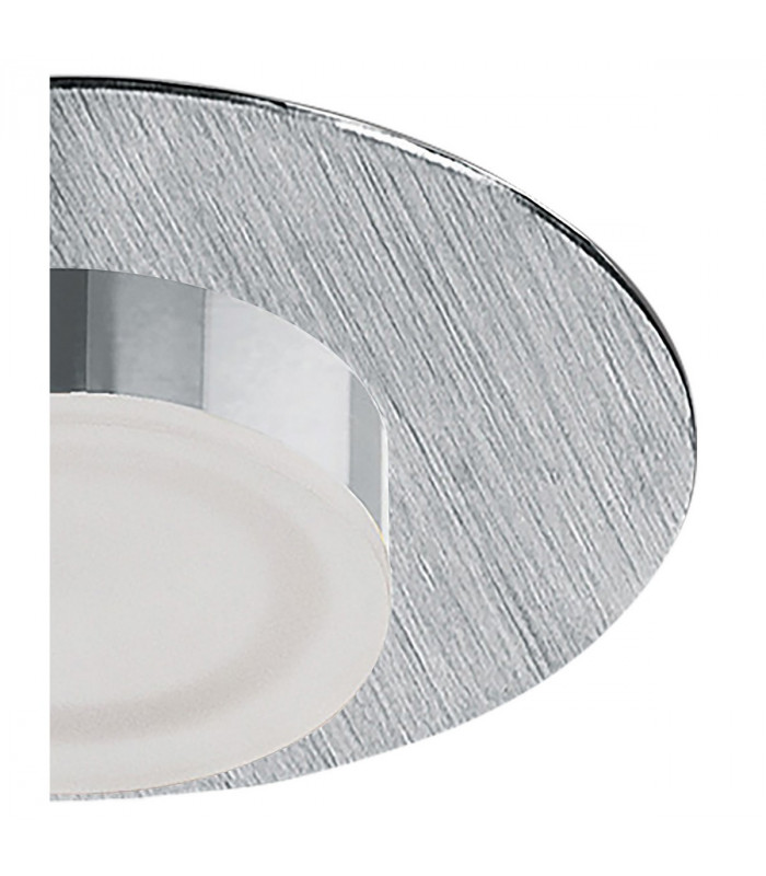 Marcel Recessed Down Light 4W LED Round 3000K IP44 360lm Satin Aluminium/Frosted Acrylic/Chrome Cut Out: 70mm Driver Included-8