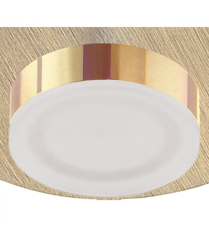 Marcel Recessed Down Light 4W LED Round 3000K IP44 360lm Satin Gold/Frosted Acrylic/Gold Cut Out: 70mm Driver Included-6