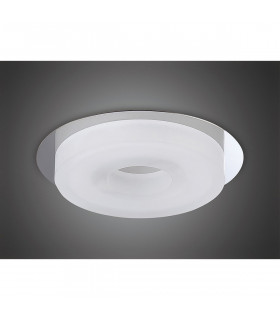 Marcel Recessed Down Light 6W LED Round 3000K IP44 550lm Polished Chrome/Frosted Acrylic Cut Out: 70mm Driver Included-2