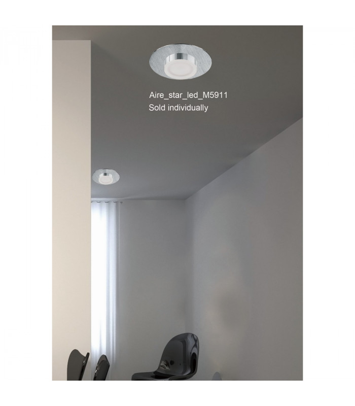 Marcel Recessed Down Light 6W LED Round 3000K IP44 550lm Polished Chrome/Frosted Acrylic Cut Out: 70mm Driver Included-5