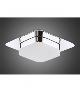 Marcel Recessed Down Light 5W LED Square 3000K IP44 450lm Polished Chrome/Frosted Acrylic Cut Out: 70mm Driver Included-2