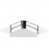 Marcel Recessed Down Light 5W LED Square 3000K IP44 450lm Polished Chrome/Frosted Acrylic Cut Out: 70mm Driver Included-5