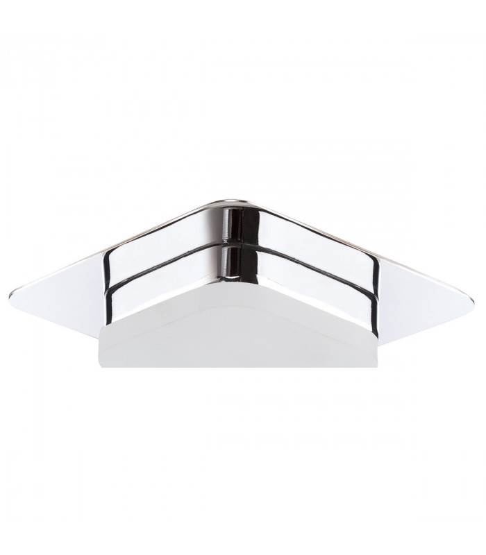 Marcel Recessed Down Light 5W LED Square 3000K IP44 450lm Polished Chrome/Frosted Acrylic Cut Out: 70mm Driver Included-5