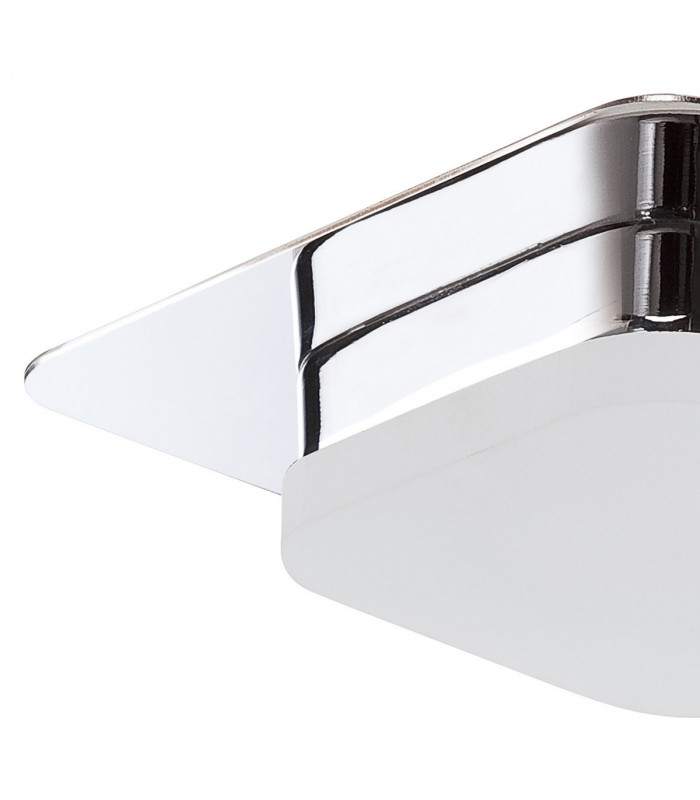 Marcel Recessed Down Light 5W LED Square 3000K IP44 450lm Polished Chrome/Frosted Acrylic Cut Out: 70mm Driver Included-6